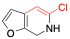 Chloro-substituted dihydrofuropyridine, with the vinyl chloride fragment highlighted